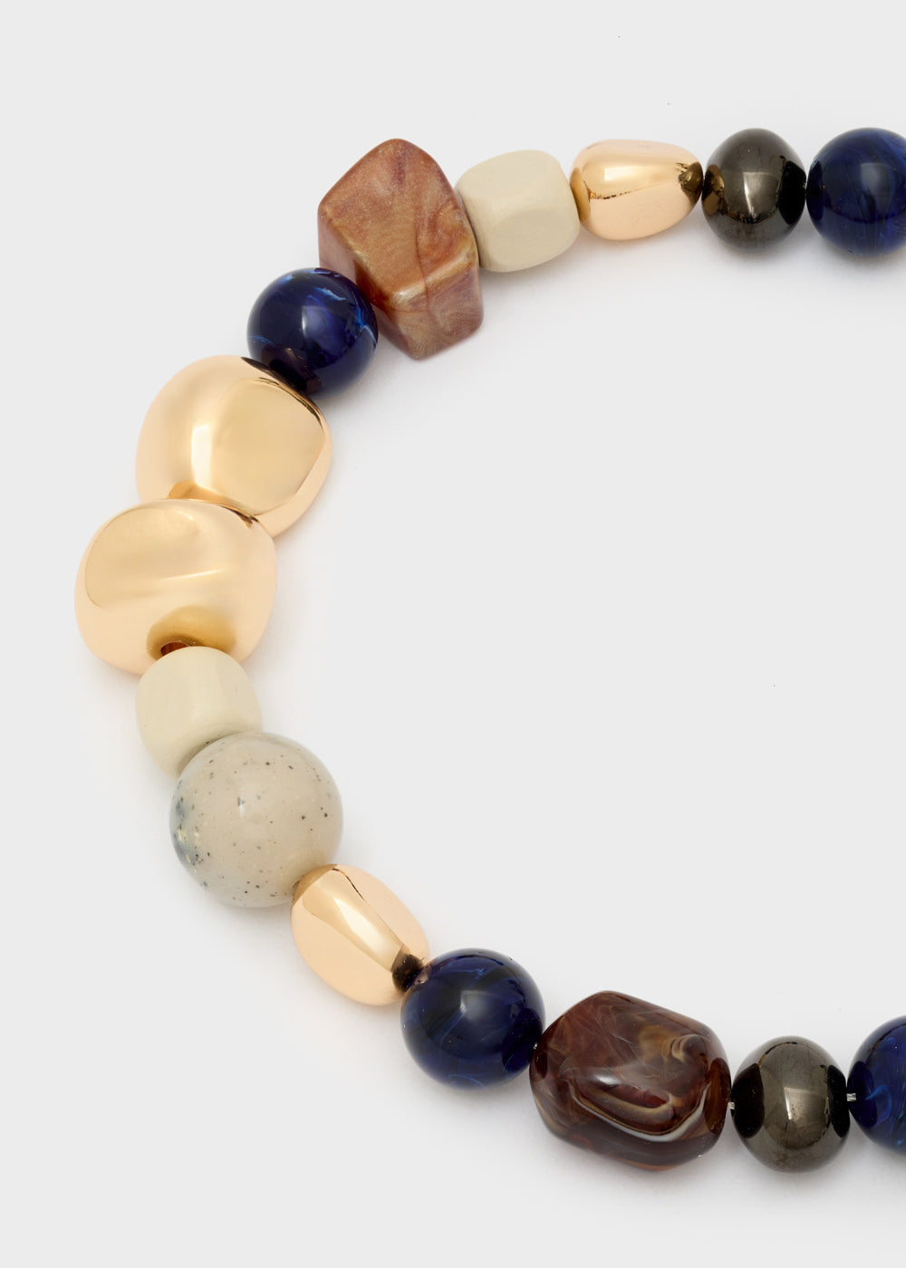 Collana lunga pepite in resina