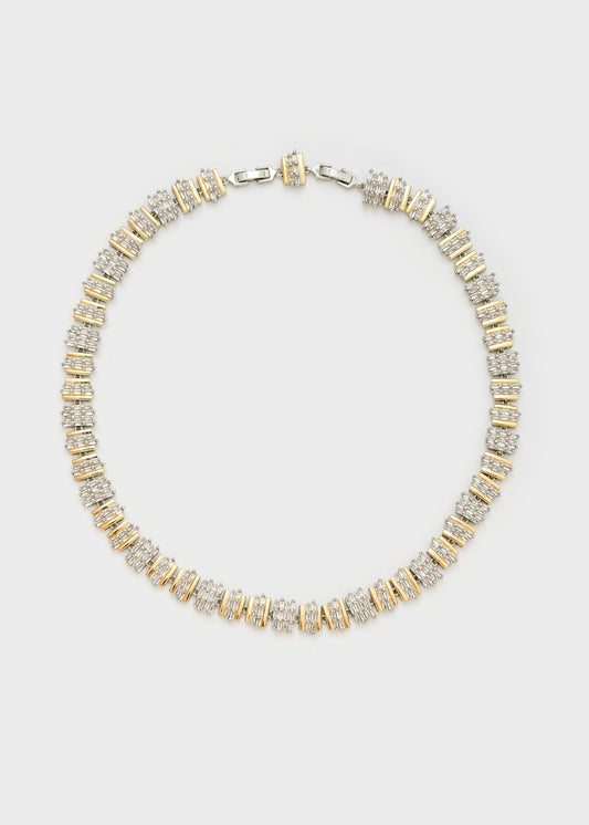 Collana baguette con pietre