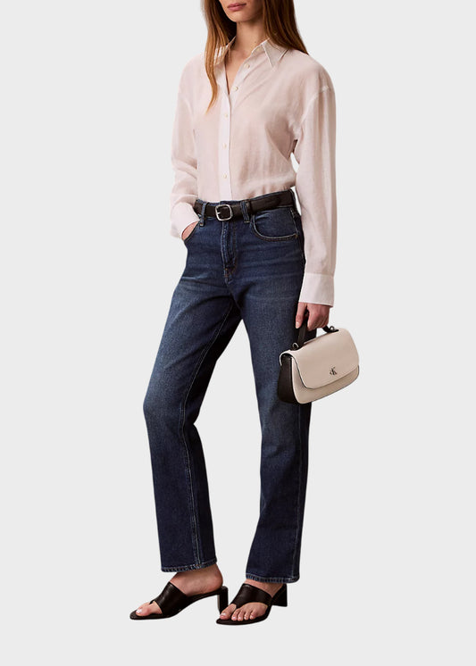 Borsa da spalla in canvas con manici superiori