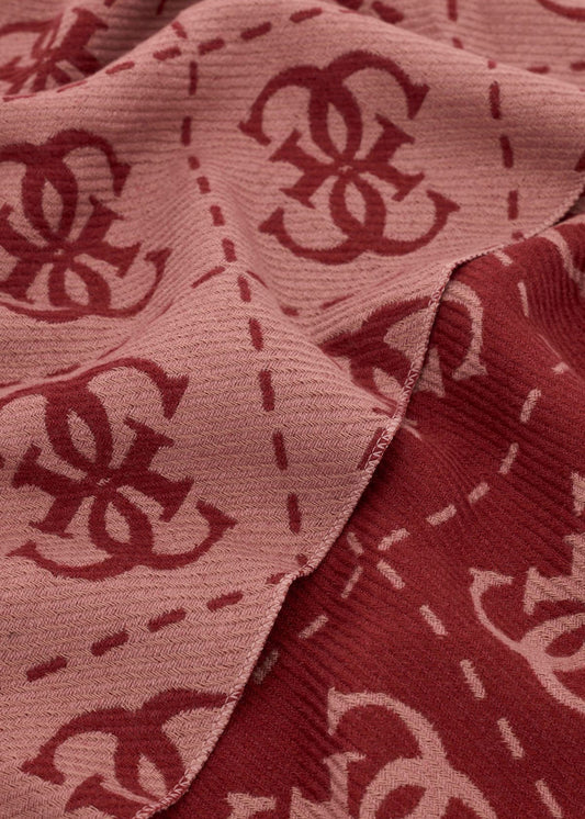 Sciarpa con logo all over e frange (70 x 190 cm)