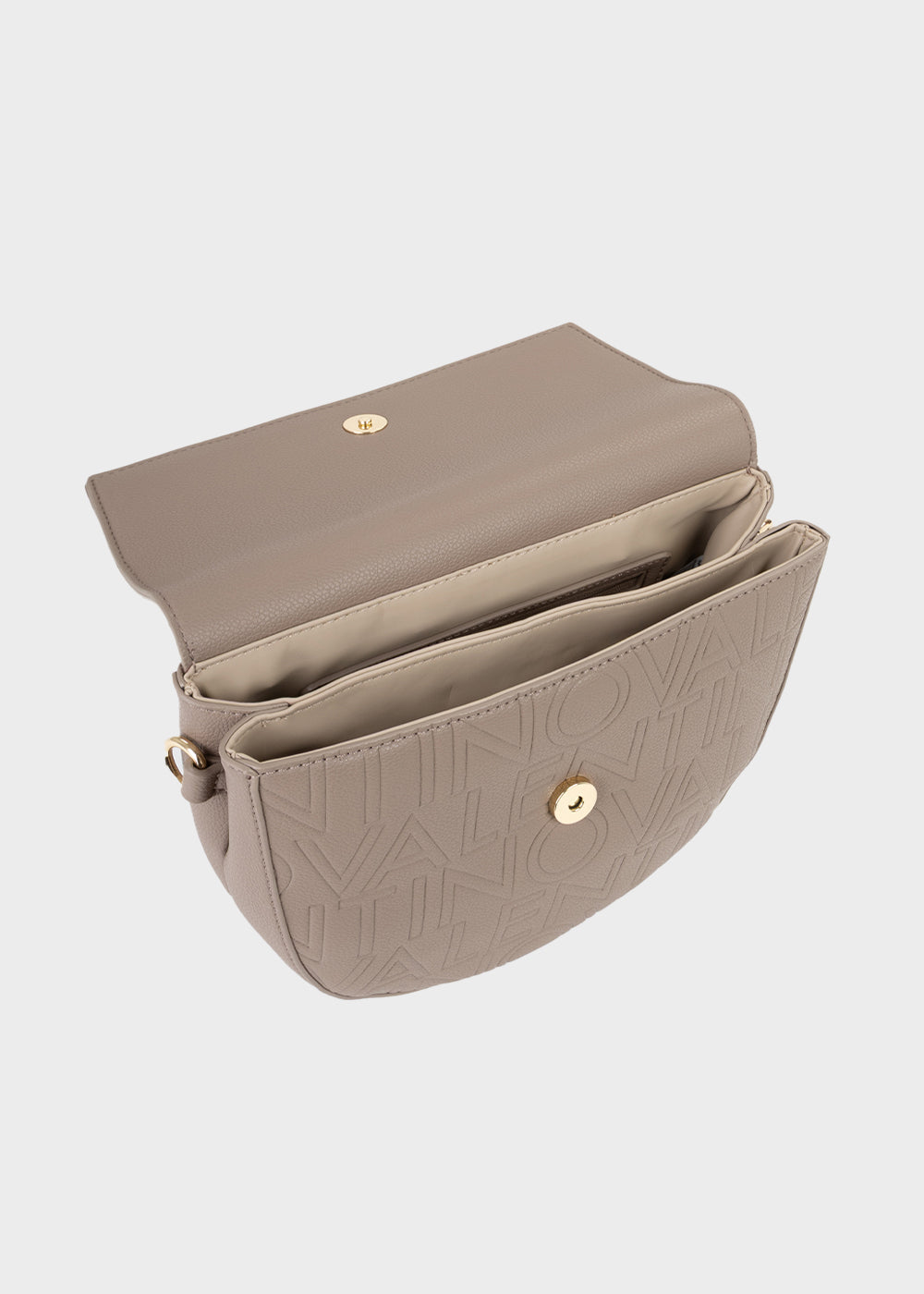 Borsa con tracolla Pansy e logo in rilievo all over