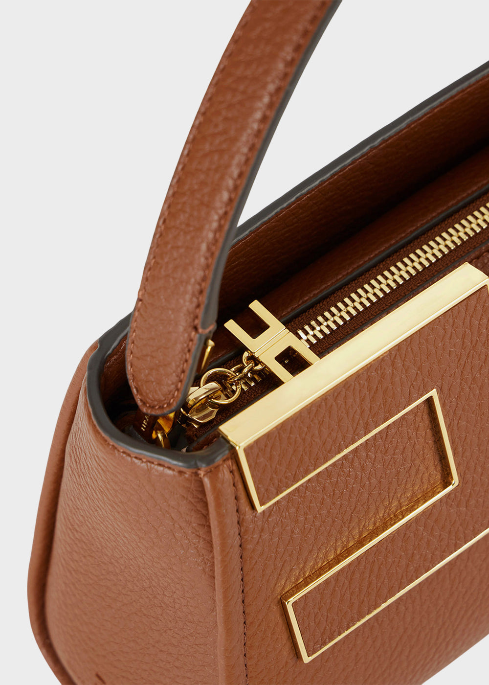 Borsa a mano con tracolla e logo