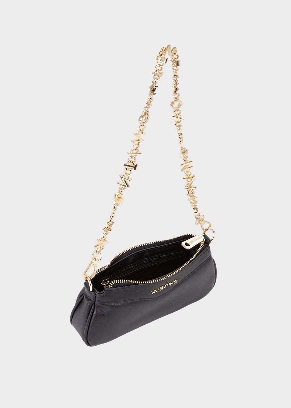 Borsa mini Elly con tracolla e tracolla lettering a spalla