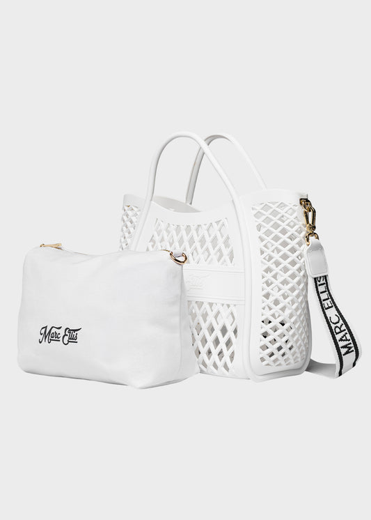Borsa da Mare con tracolla Flat Basket S, con pochette interna
