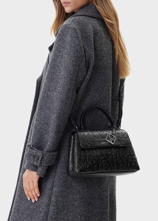 Liz Pebble shoulder bag with all-over logo