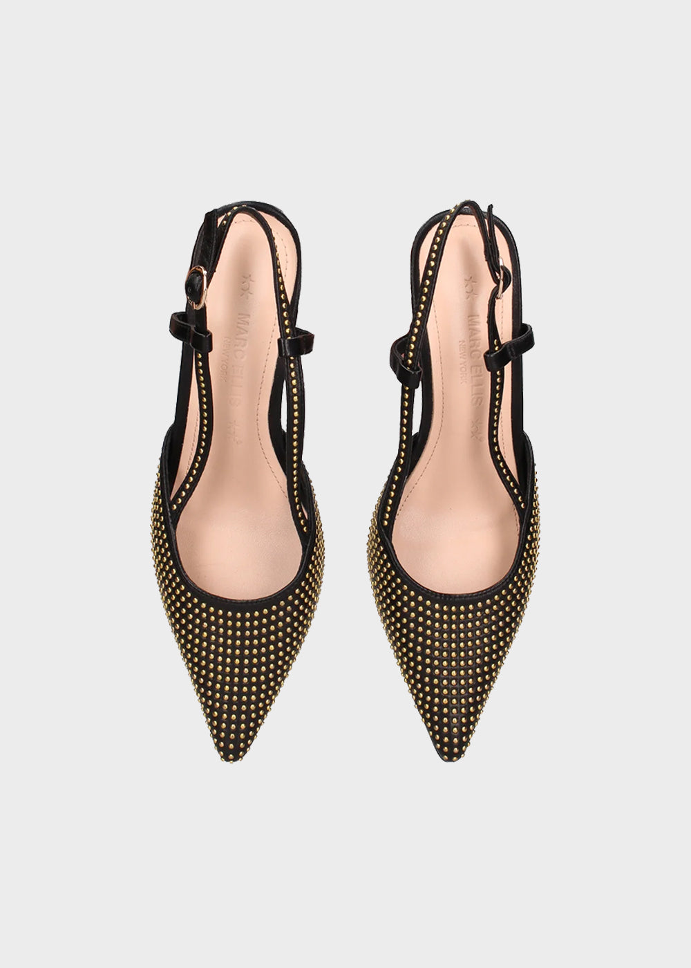 Décolleté in pelle con tacco 6.5 cm