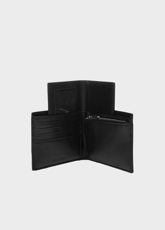 Portafogli con portamonete con zip e flap removibile