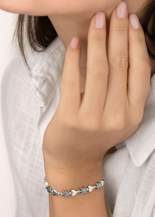 Elastic Bracelet Turtles and Hearts