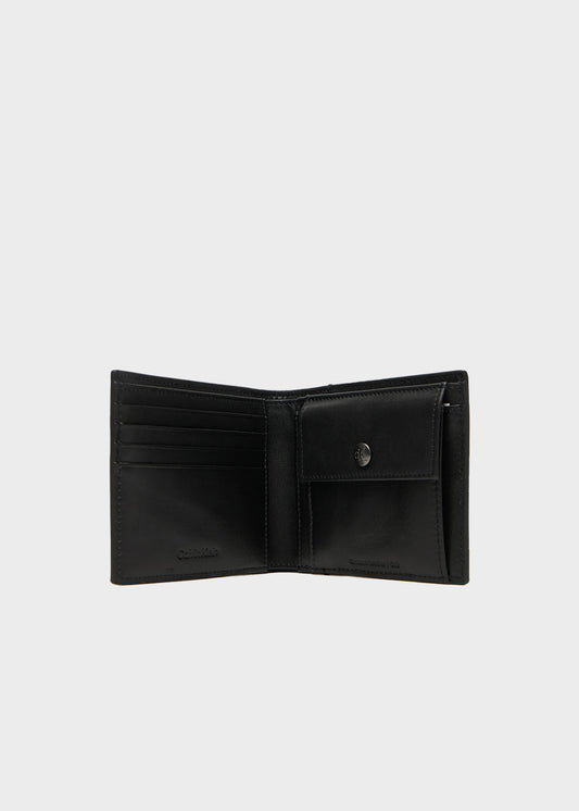 Portafoglio a libro in pelle con portamonete