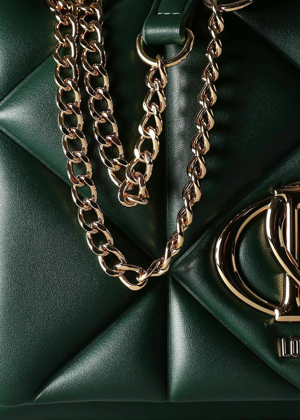 Shoulder bag with front logo