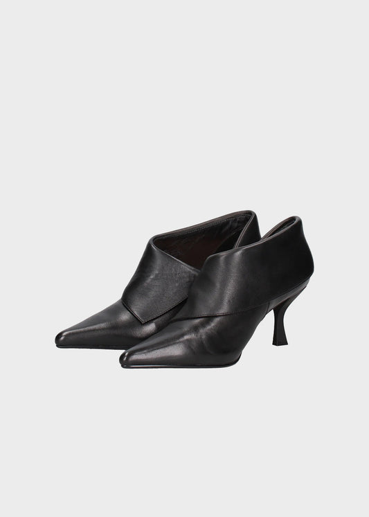 Stivaletti in pelle con tacco 7 cm