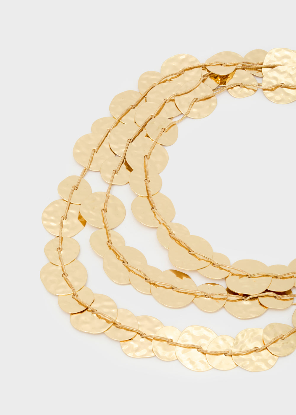 Collana Misha multifilo con elementi oro