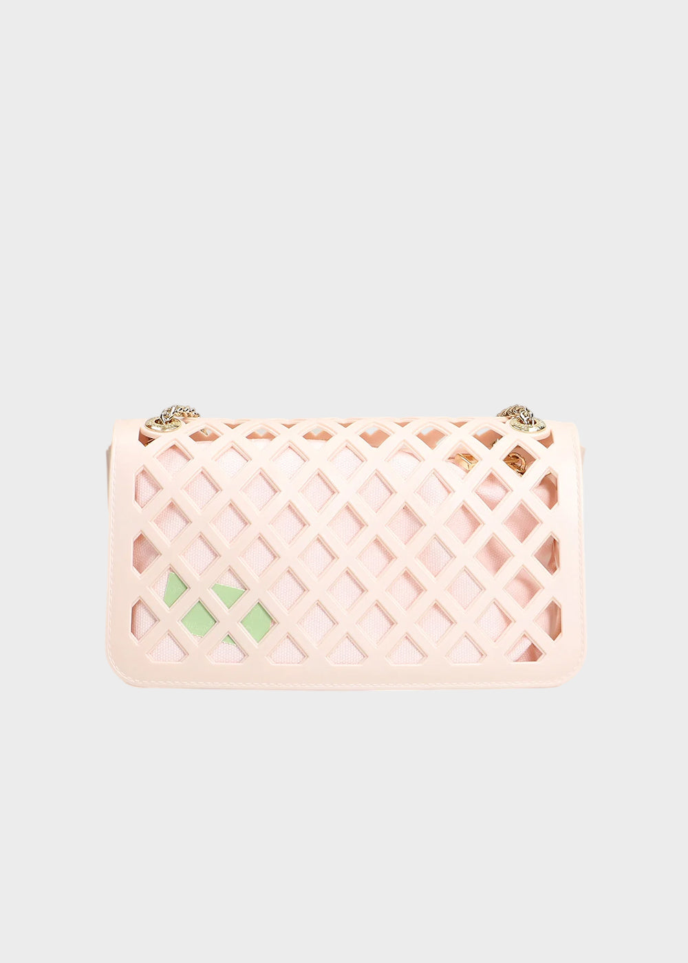 Borsa a tracolla Flat Basket con pochette interna