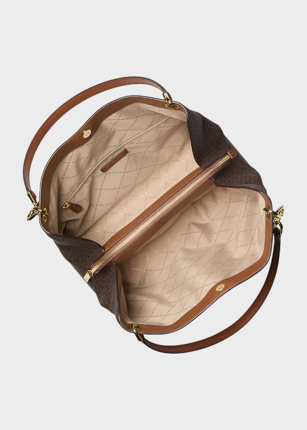 Borsa a spalla Christina con logo all over