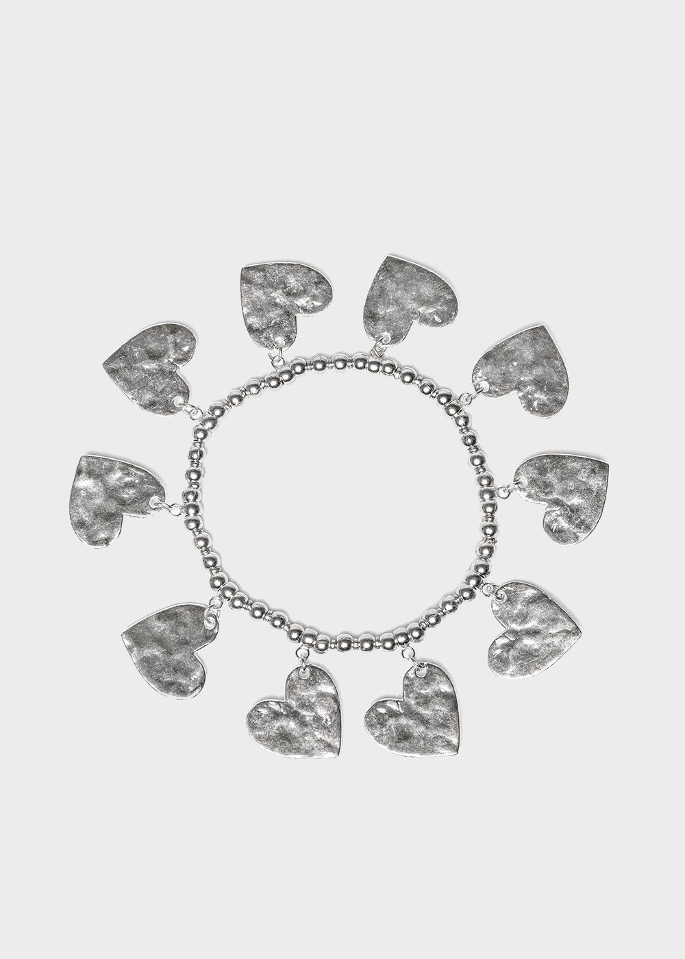 Beaten Hearts Elastic Bracelet