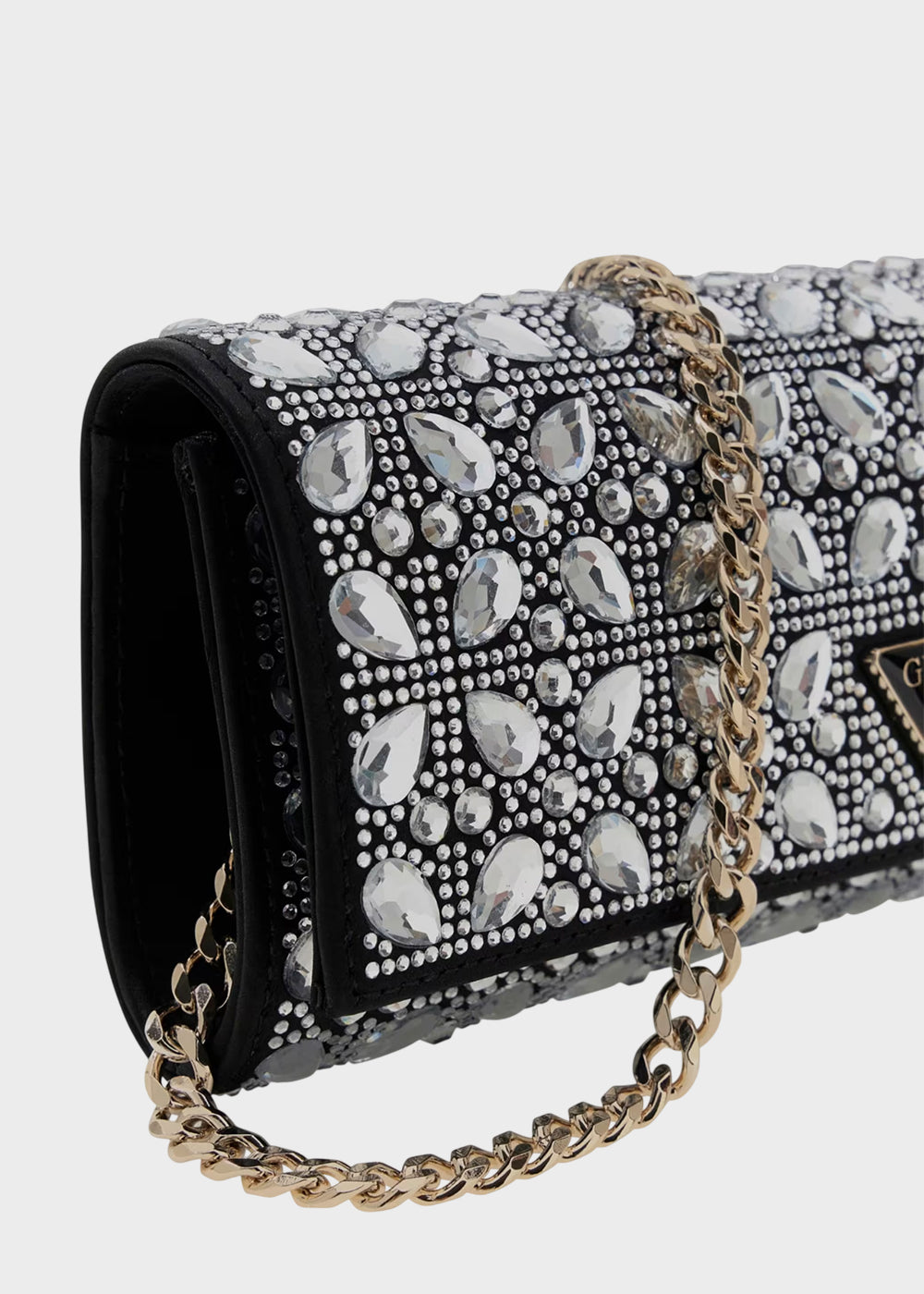 Pochette gioiello Elsie con strass, con tracolla da spalla