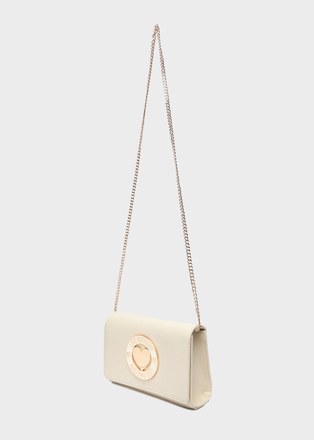 Shoulder bag with logo and heart on the front