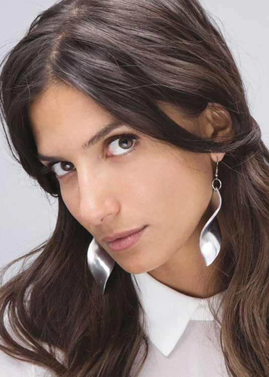 Rounded Rhombus Earrings