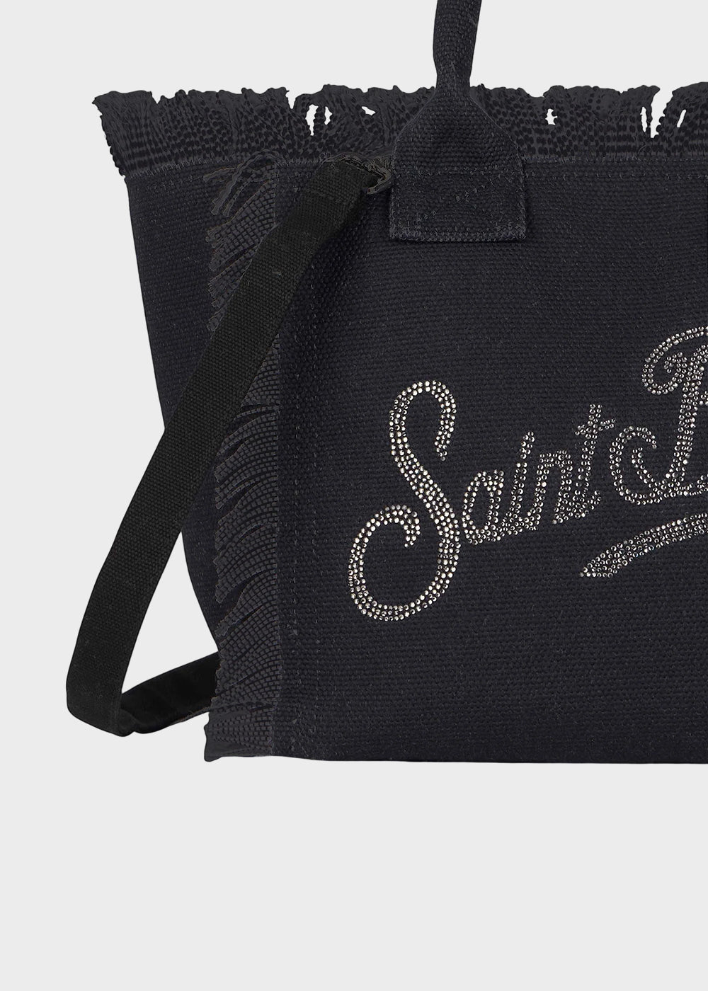 Borsa da mare media Colette Strass con tracolla, in canvas