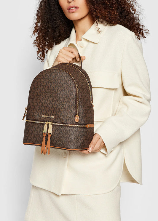 Zaino Rhea Zip con logo all over