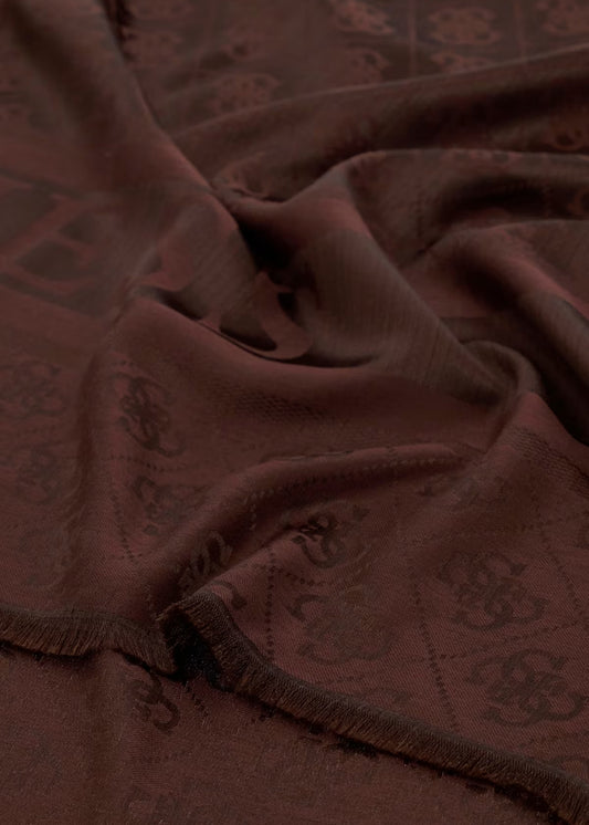 Foulard Samantha con logo all over (70 x 180 cm)