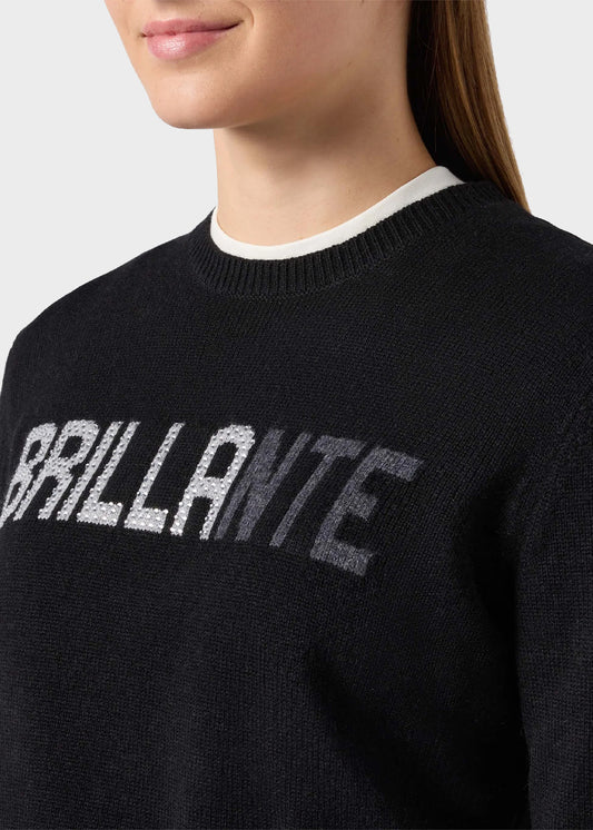 Sparkling Sweater with Rhinestones