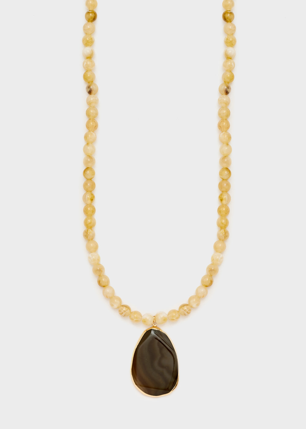 Collana Samira pendente naturale avorio