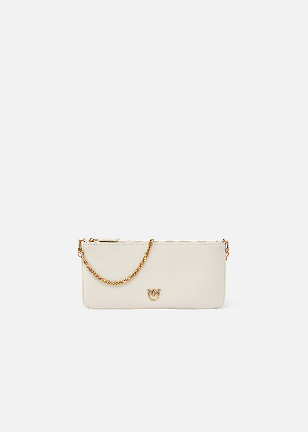 Horizontal Flat Bag in leather