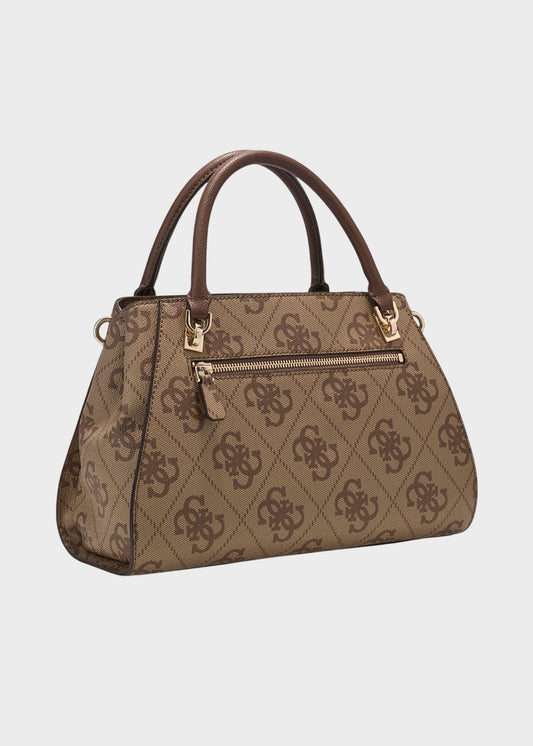 Borsa a mano Noelle II con tracolla e logo all over