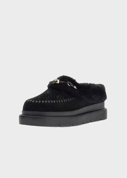 Scarpa Kendry platform con pelliccia