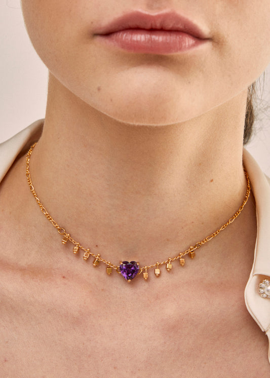 HEART CHOKER NECKLACE