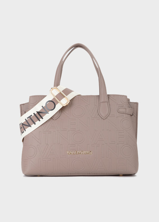 Borsa a mano con tracolla Pansy con logo all over