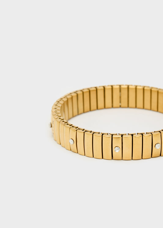 Bracciale maglia con pietre