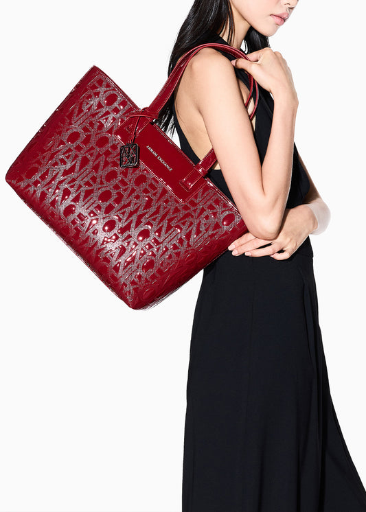 Borsa Liz Patent Shopping M Lucida