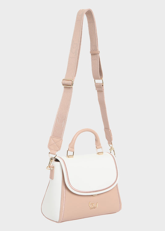 Orion handbag with shoulder strap and flap