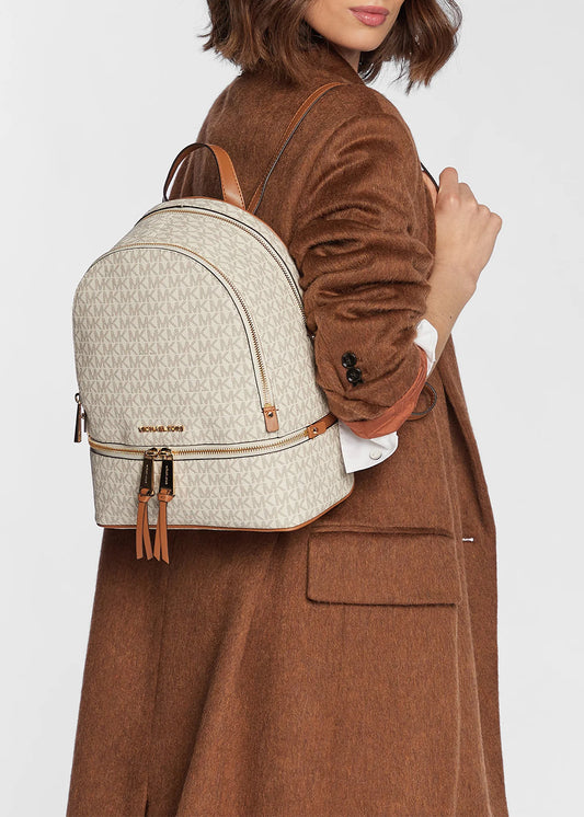 Zaino Rhea Zip con logo all over