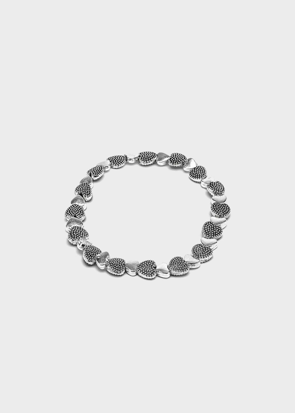 Bracciale Elastico Mix Cuori Puntinati