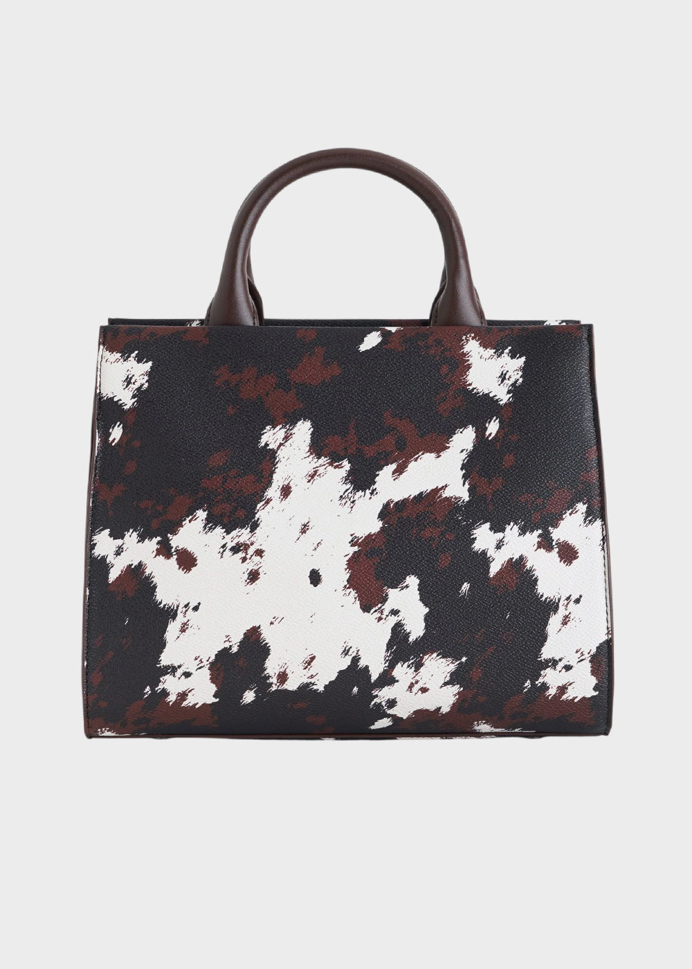 Borsa a mano Marge Cow con tracolla e applicazione orsetto centrale Teddy-3