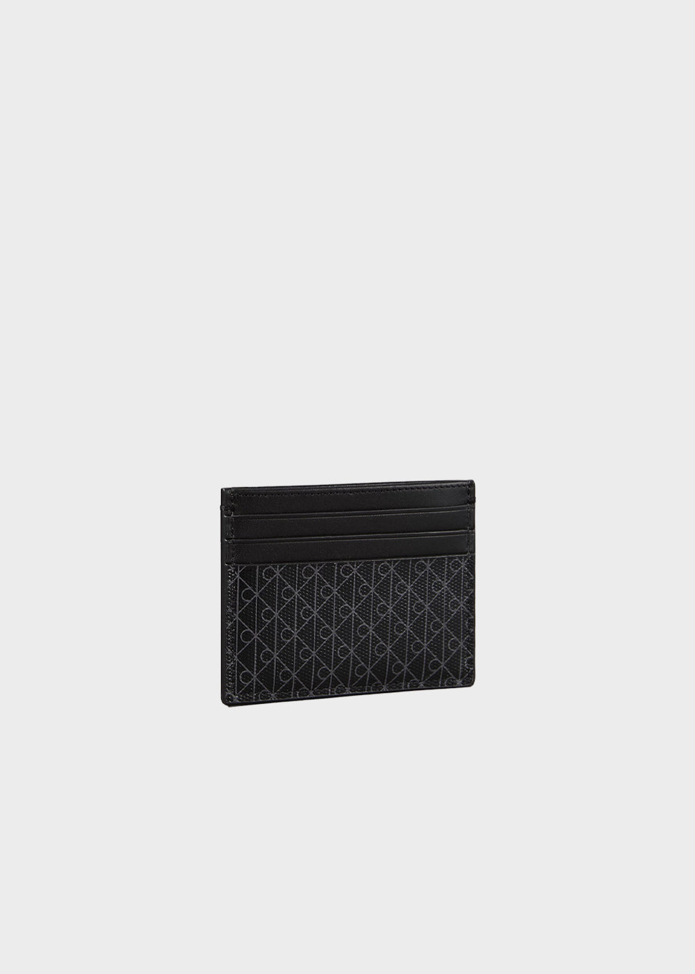 Card holder with all-over monogram logo