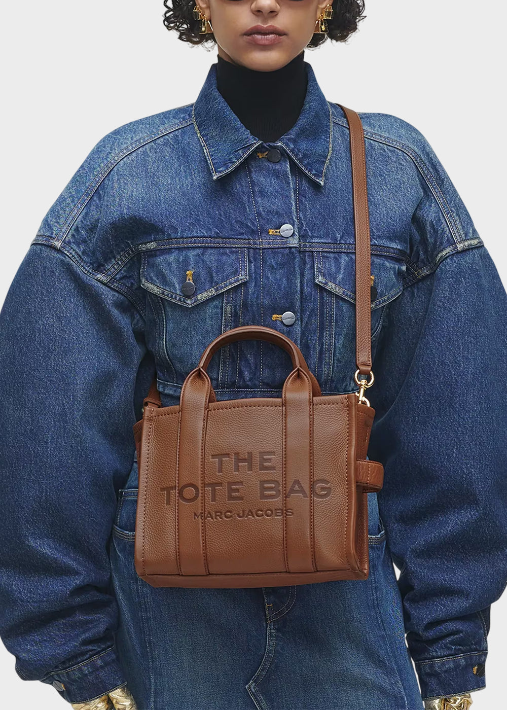 Borsa a mano "The Tote Bag" piccola con tracolla, in vera pelle-2