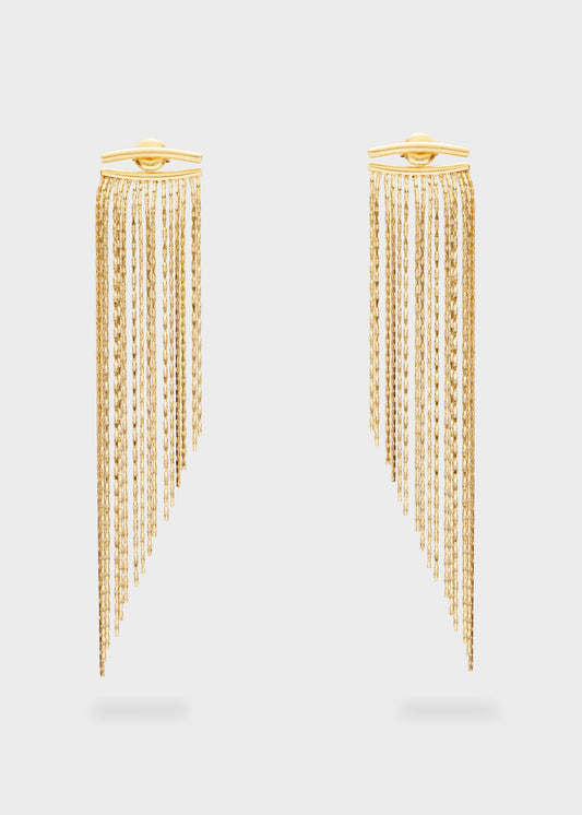 LONG FRINGED EARRINGS