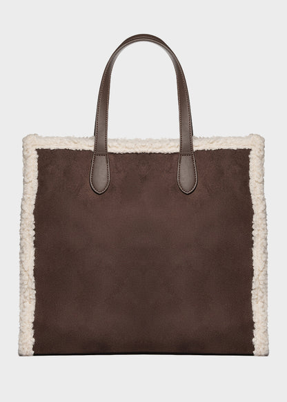 Buby Suede L Soft Handbag with Shoulder Strap