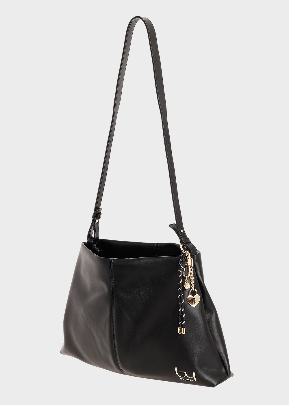 Borsa a spalla morbida Bay con charm-2