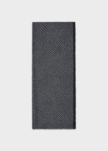 Sciarpa jacquard logo
