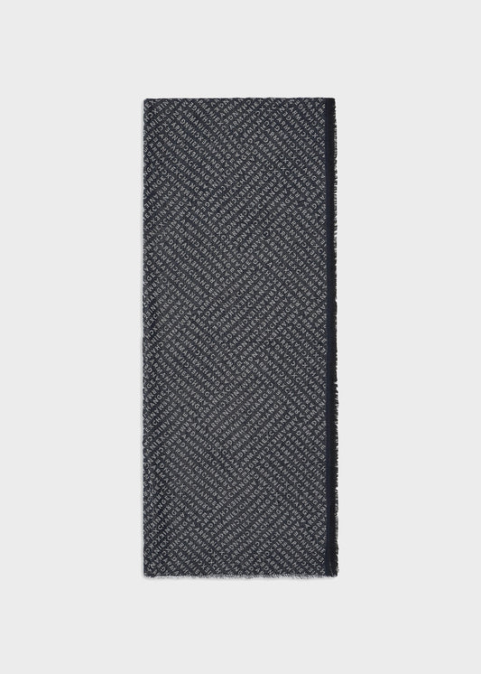 Sciarpa jacquard logo