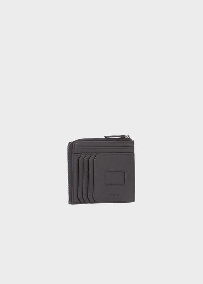 Portacarte con zip Sodaro in pelle
