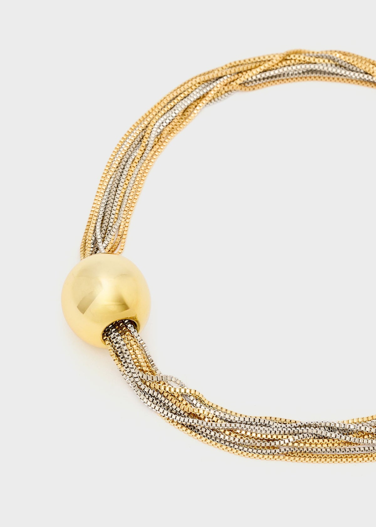 Collana multifilo  con sfera