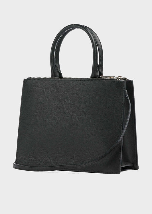 Metal Lettering Shoulder Bag