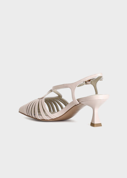 Décolleté in nappa con incrocio