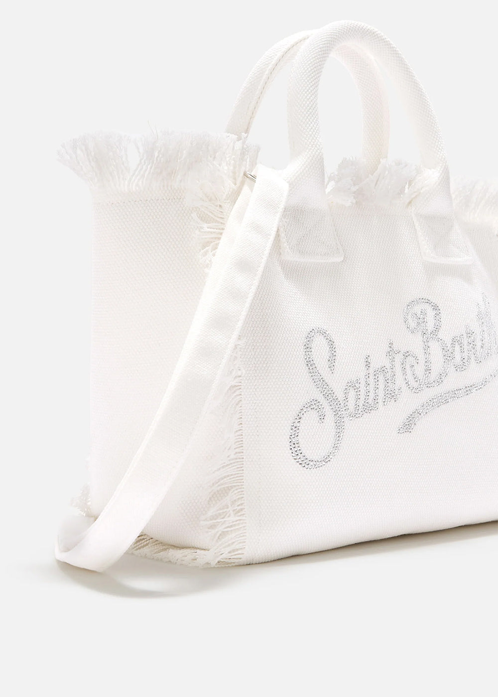 Borsa da mare media Colette Strass con tracolla, in canvas